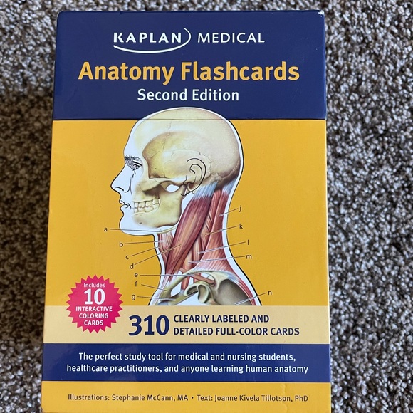 Kaplan Office Kaplan Anatomy Flashcards Poshmark